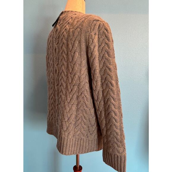 NWT Ralph Lauren Woman Cashmere Blend Sweater Chunky Pullover Cable Knit 3X - Picture 3 of 11